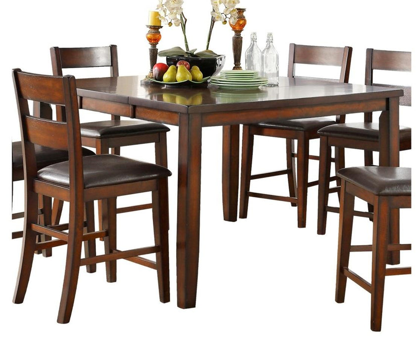 Mantello Counter Height Chair in Cherry (Set of 2) - VIP FURNITURE (NJ)