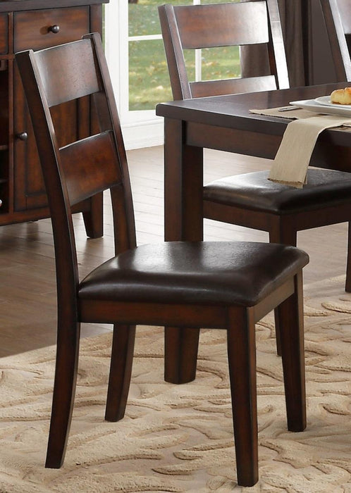 Mantello Side Chair in Cherry (Set of 2) - VIP FURNITURE (NJ)