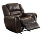 Center Hill Glider Reclining Chair in Dark Brown 9668BRW-1 - VIP FURNITURE (NJ)