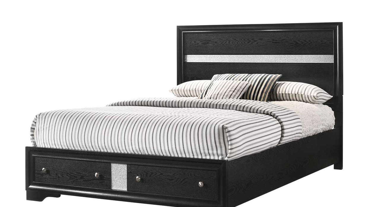 QUEEN BED BLACK VIP GALAXY