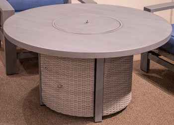 Half Moon Beach Outdoor Fire Pit Table