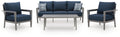 Gali Outdoor Sofa/Chairs/Table Set (Set of 4)