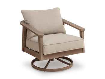 Harmony Headlands Outdoor Swivel Lounge with Cushion