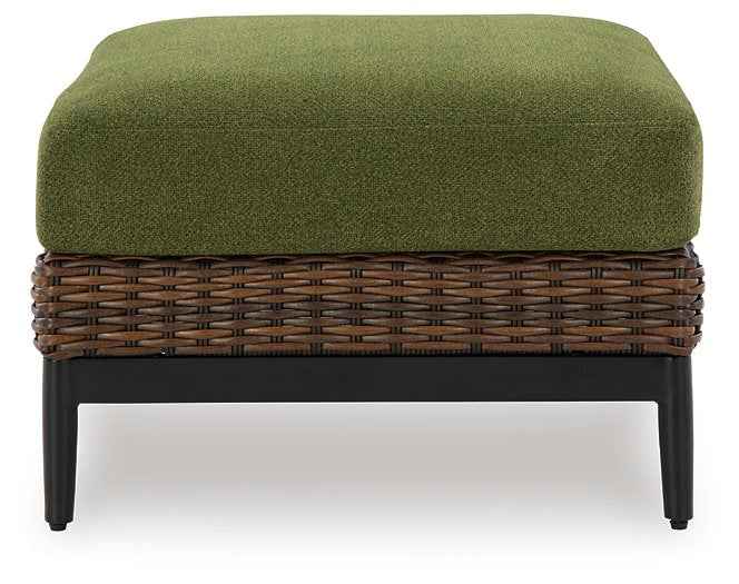 Horizon Hall Outdoor Ottoman with Cushion