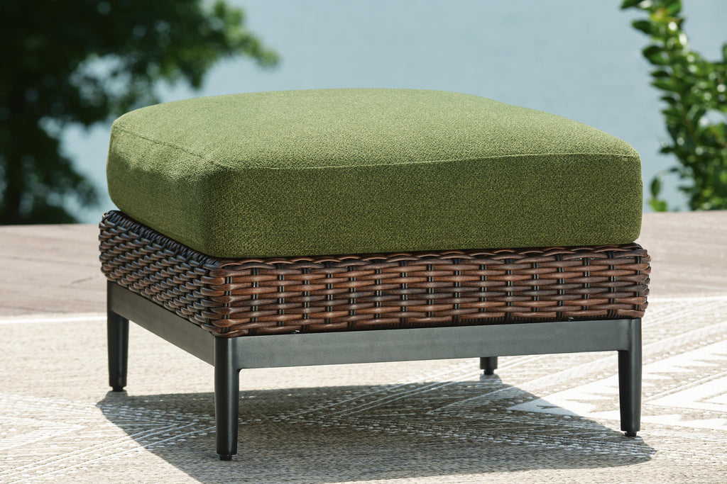 Horizon Hall Outdoor Ottoman with Cushion