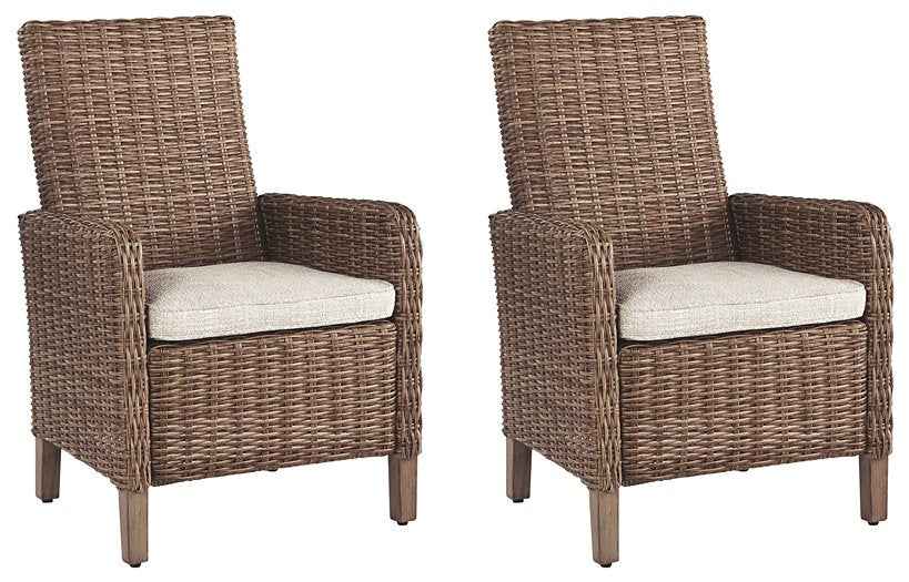 Beachcroft Outdoor Arm Chair with Cushion (Set of 2)