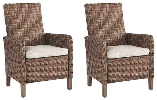 Beachcroft Outdoor Arm Chair with Cushion (Set of 2)