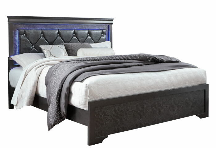 QUEEN BED GRAY VIP GLOBAL