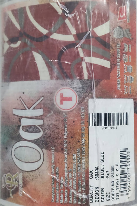 BLUE  RUG 8*10 VIP COZIFY HOME LLC