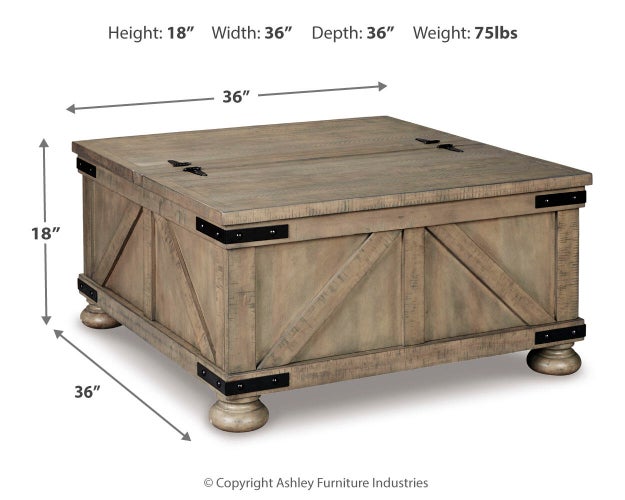 Aldwin Coffee Table With Storage
