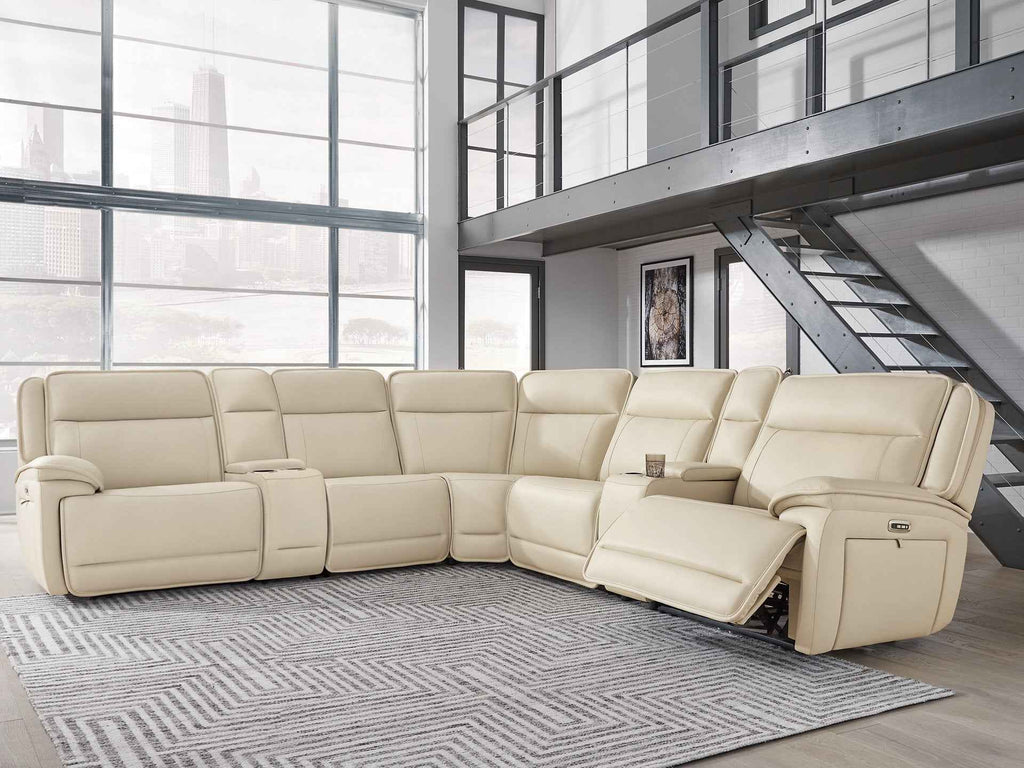 Double Deal Reclining Sectional with 2 Consoles