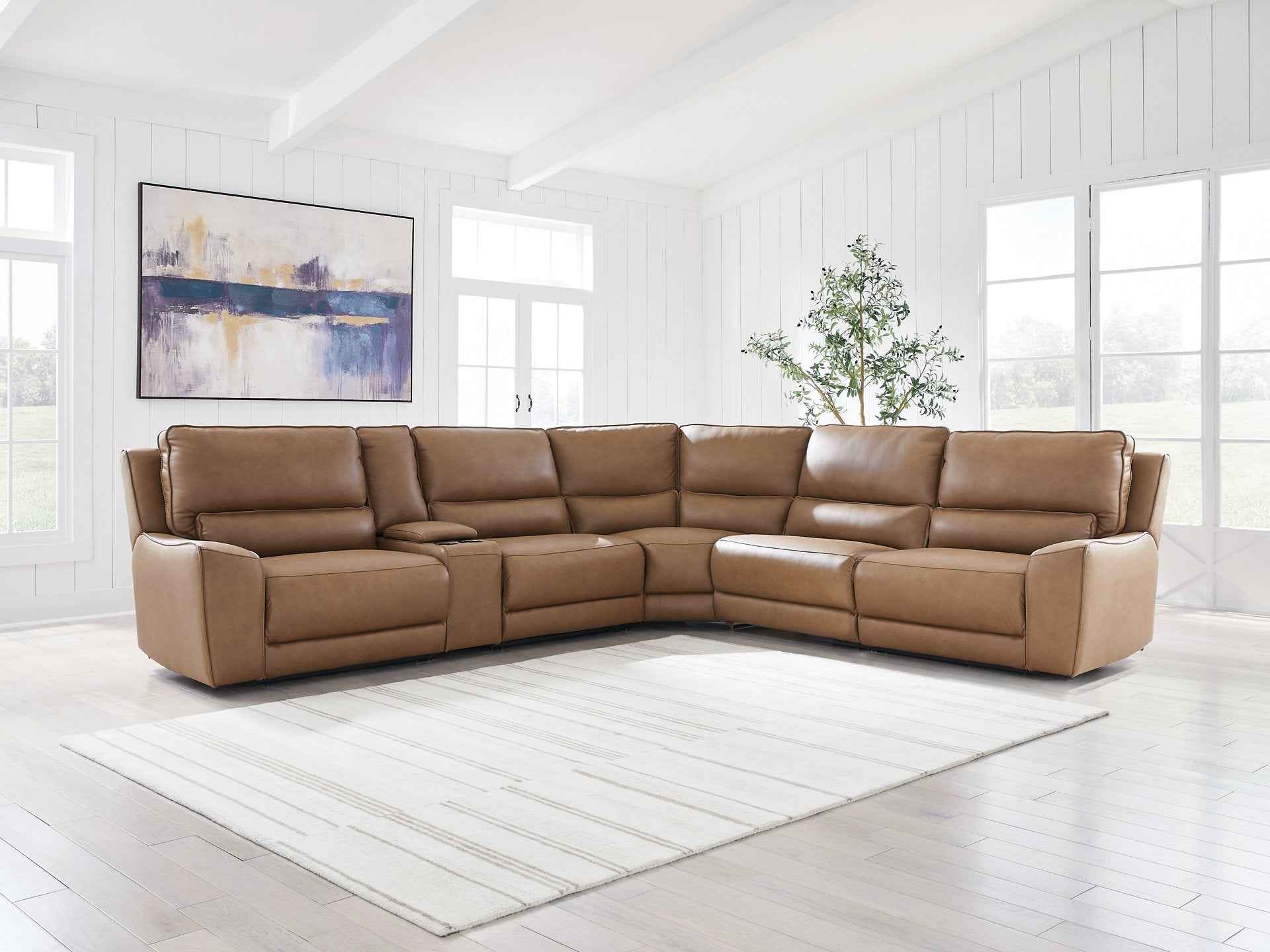 DeepWakes Reclining Sectional with Storage Console