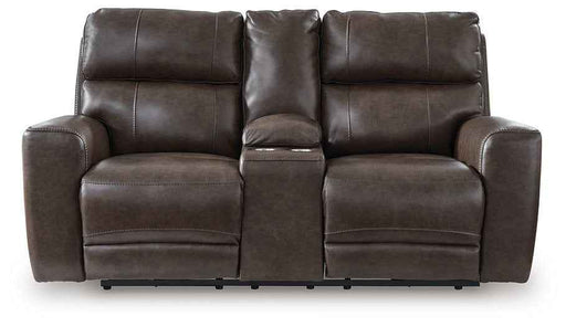 Crossplex Power Reclining Loveseat with Console