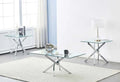 glass coffee table & 2 END TABLE