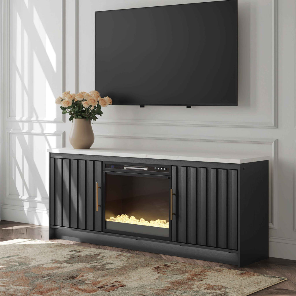 Cadmori TV Stand w/Fire