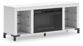 Brollevi 60" TV Stand with Electric Fireplace