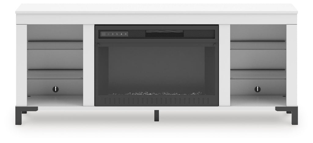 Brollevi 60" TV Stand with Electric Fireplace