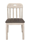 Clover Side Chair in White & Gray (Set of 2)