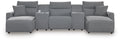 Modmax II Reclining Sectional with Double Chaise and Consoles
