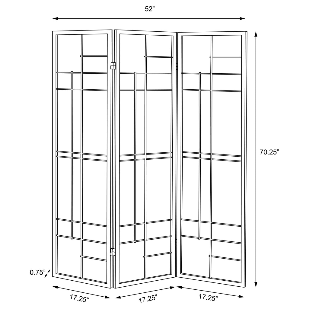 Katerina Three-Panel Room Divider