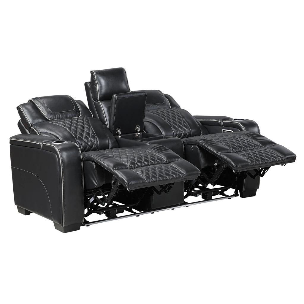 Apex Power Double Reclining Love Seat With Center Console