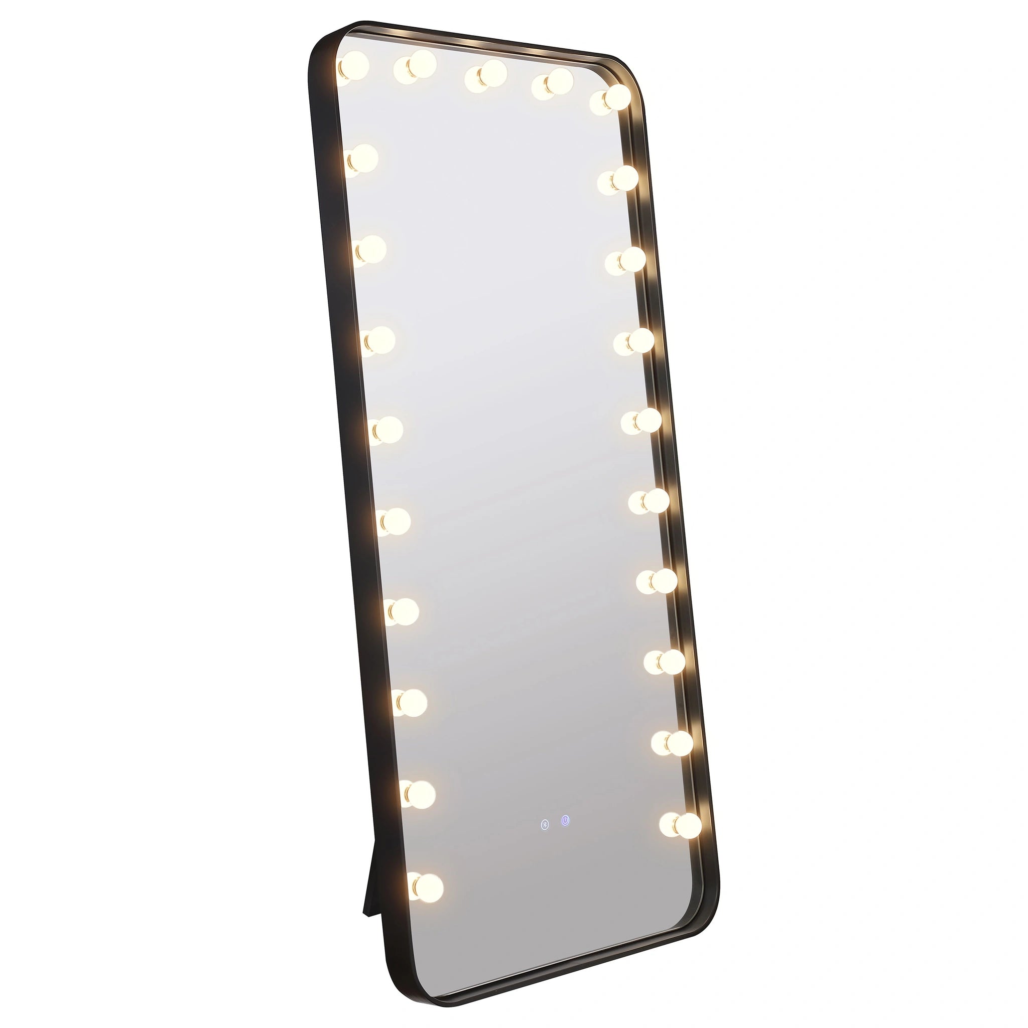 Canton Standing Mirror with LED Lighting and Bluetooth Speaker
