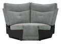 Tesoro Corner Seat in Dark Gray 9509DG-CR