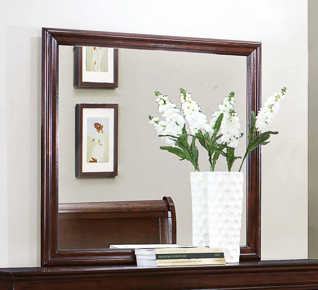 Mayville Mirror in Brown Cherry 2147-6