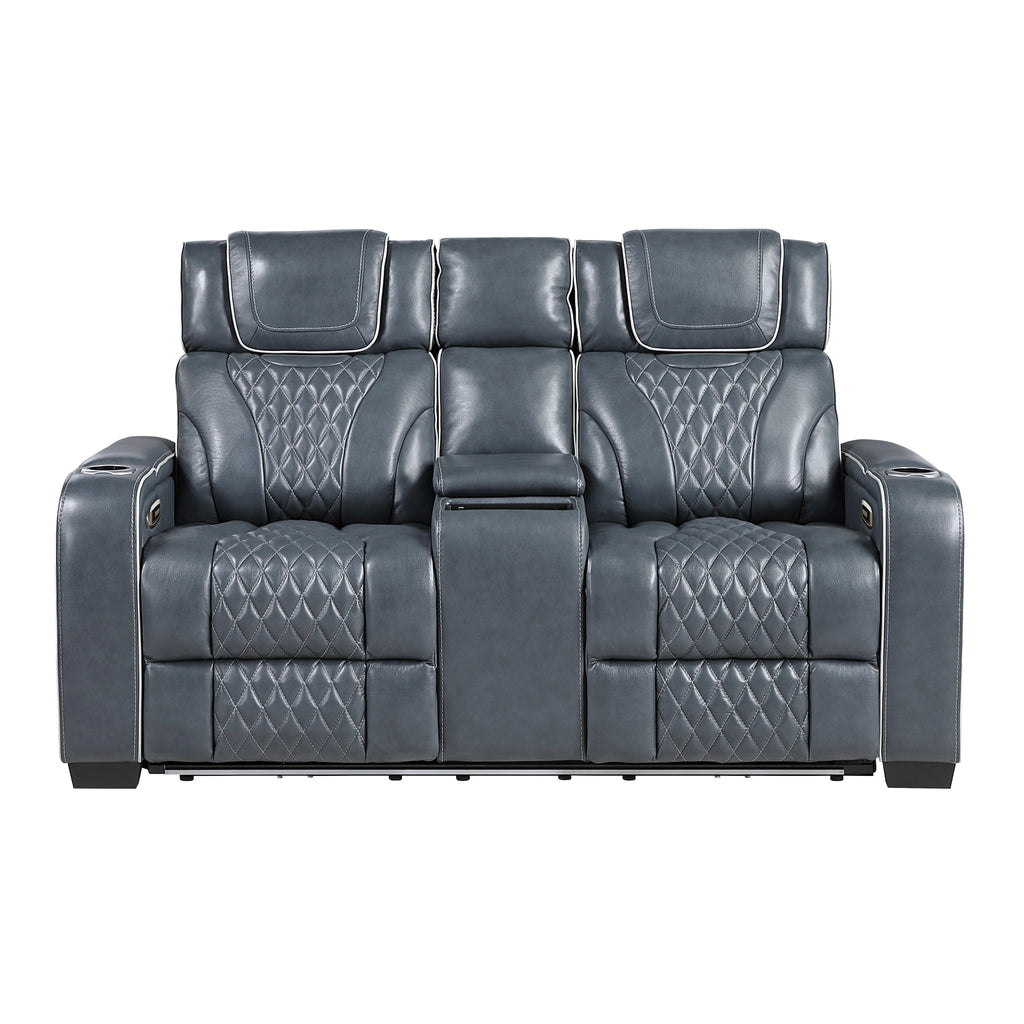 Apex Power Double Reclining Love Seat With Center Console