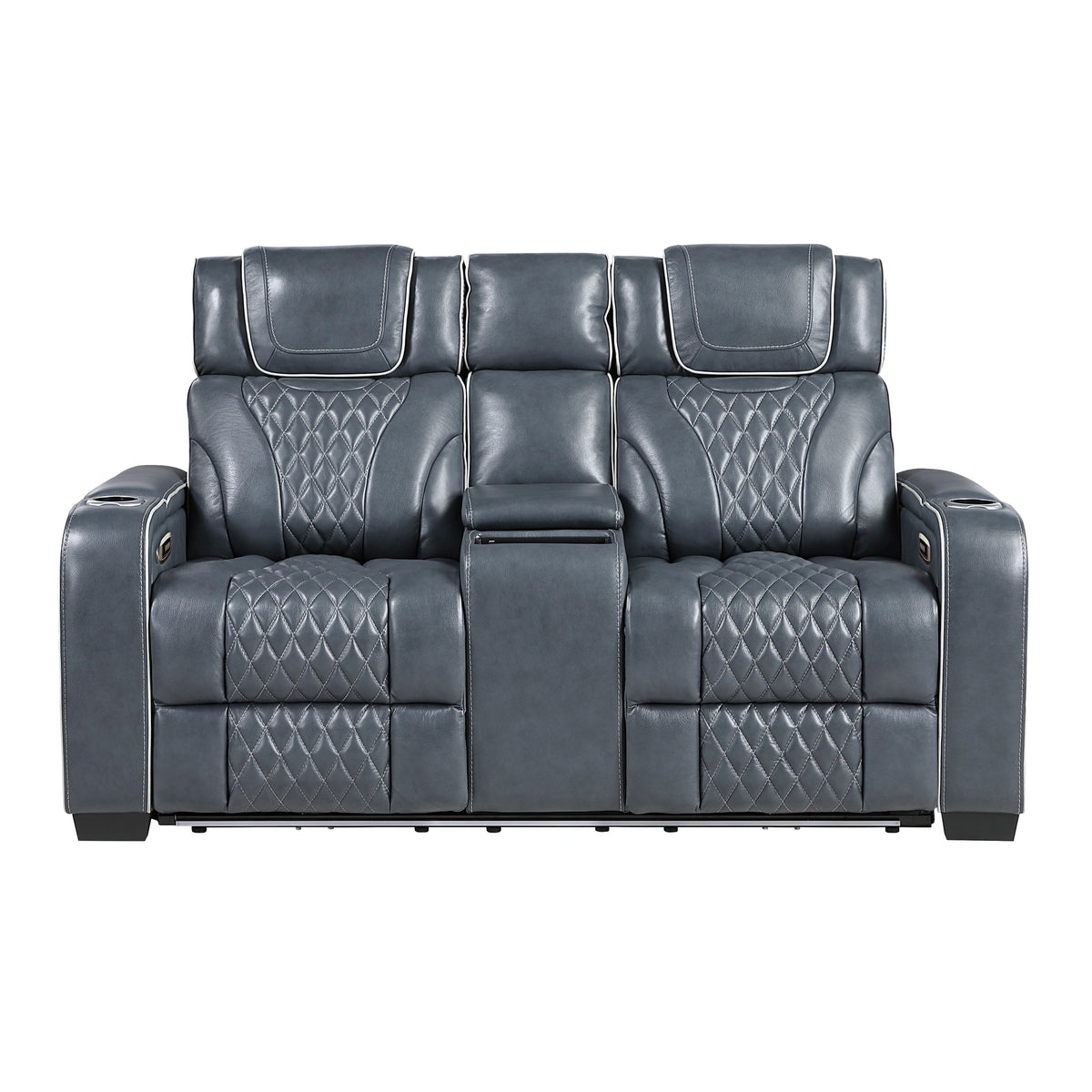 Apex Power Double Reclining Love Seat With Center Console