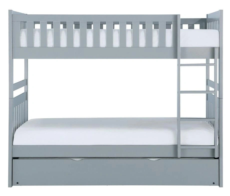 Orion Twin/Twin Bunk Bed with Trundle in Gray B2063-1*R