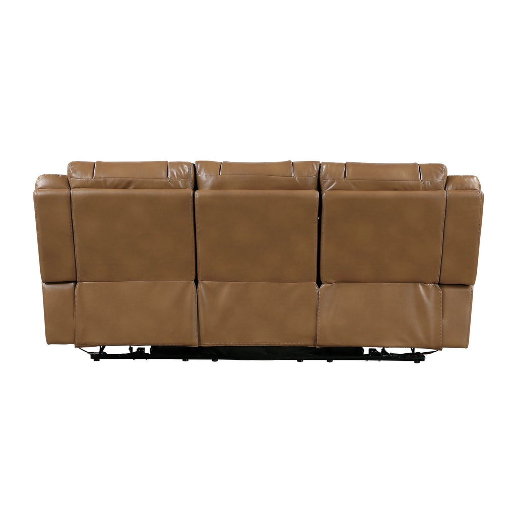 Huron Power Double Reclining Sofa With Center Drop-Down Cup Holders