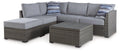 Petal Road Outdoor Loveseat Sectional/Ottoman/Table Set (Set of 4) image