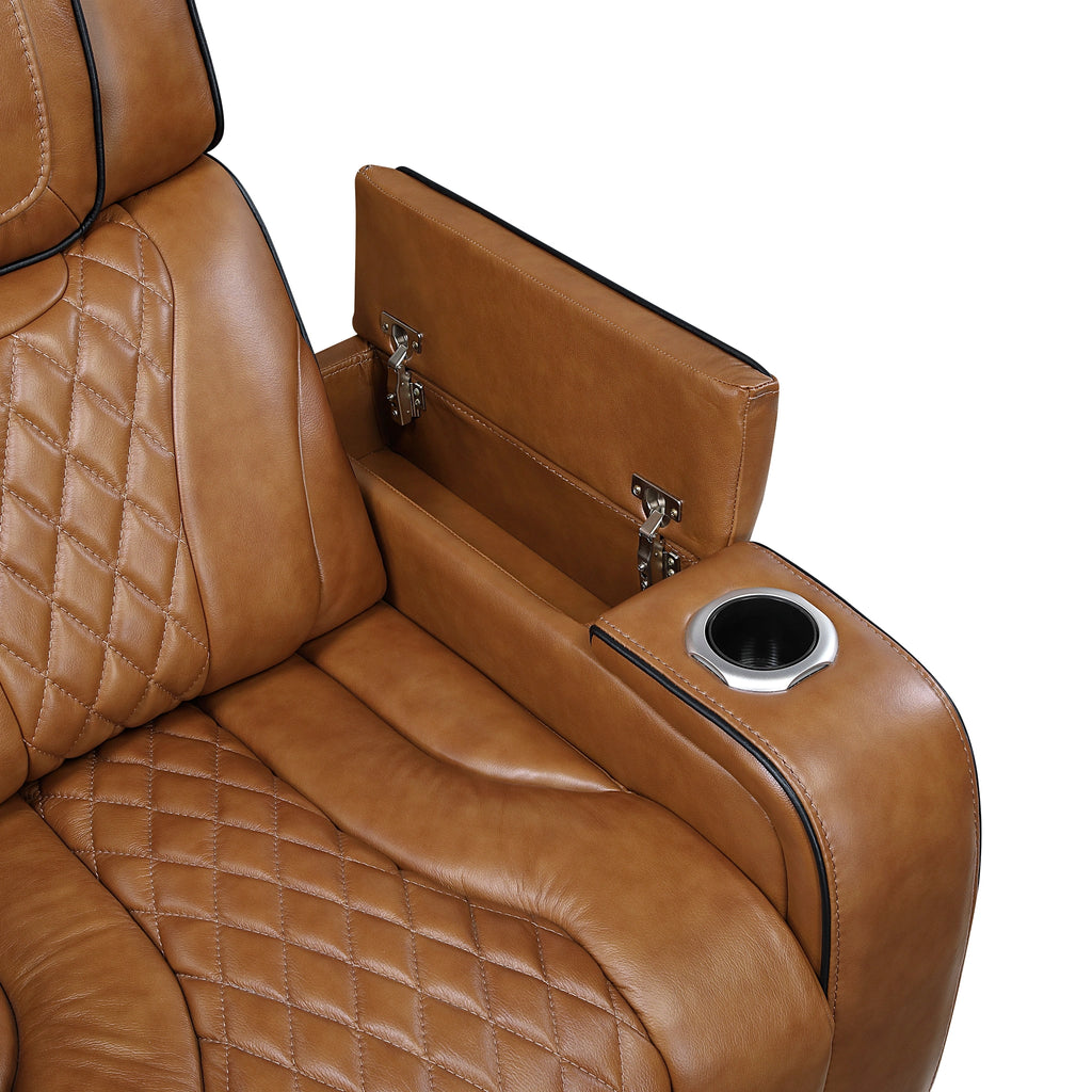Apex Power Double Reclining Love Seat With Center Console