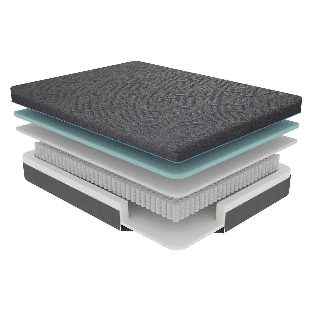 Mira 8" Queen Gel-Infused Memory Foam Hybrid Mattress