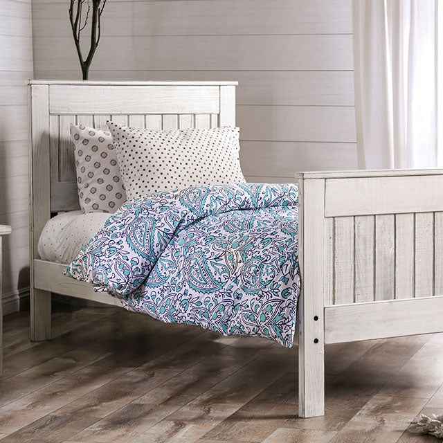 Rockwall Bed Grey & White