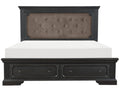 Bolingbrook King Upholstered Storage Platform Bed in Coffee 1647K-1EK*