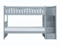 Orion Bunk Bed w/ Reversible Step Storage in Gray B2063SB-1*