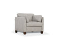 Matias Dusty White Leather Chair