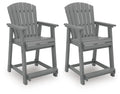 Sanctuary Beach Outdoor Counter Height Bar Stool (Set of 2)