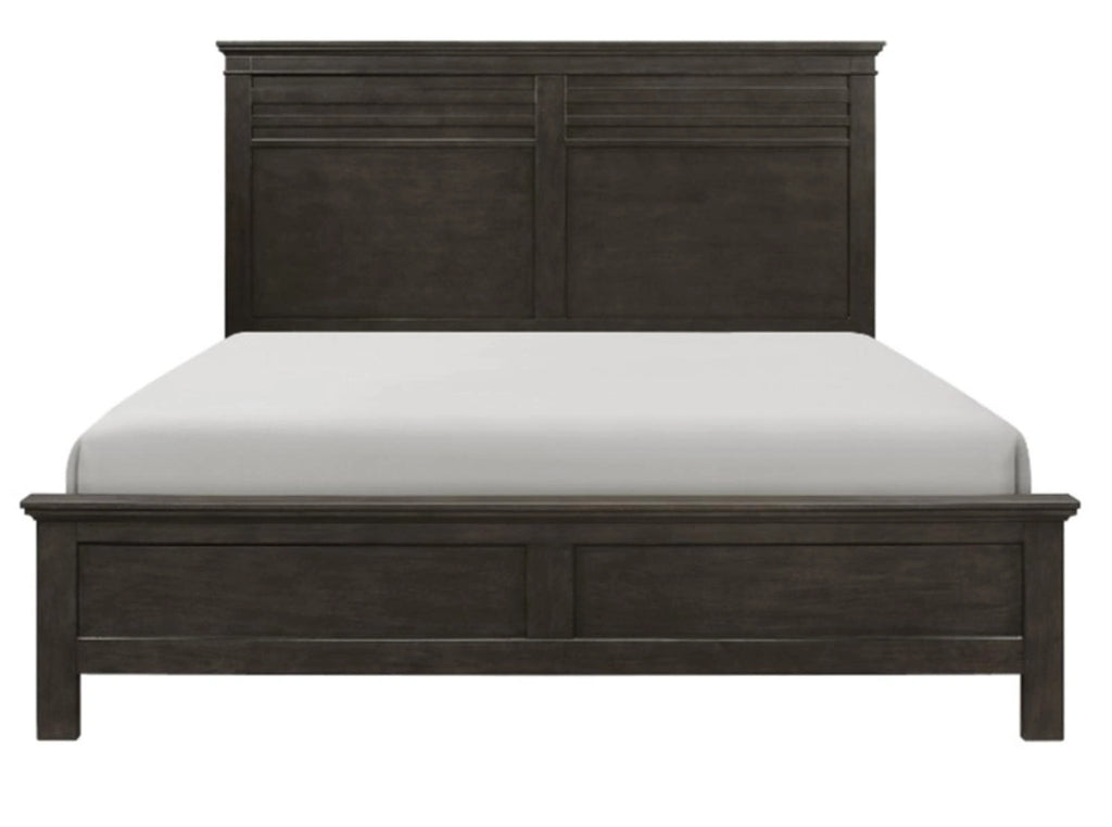 Blaire Farm King Panel Bed in Saddle Brown Wood 1675K-1EK*