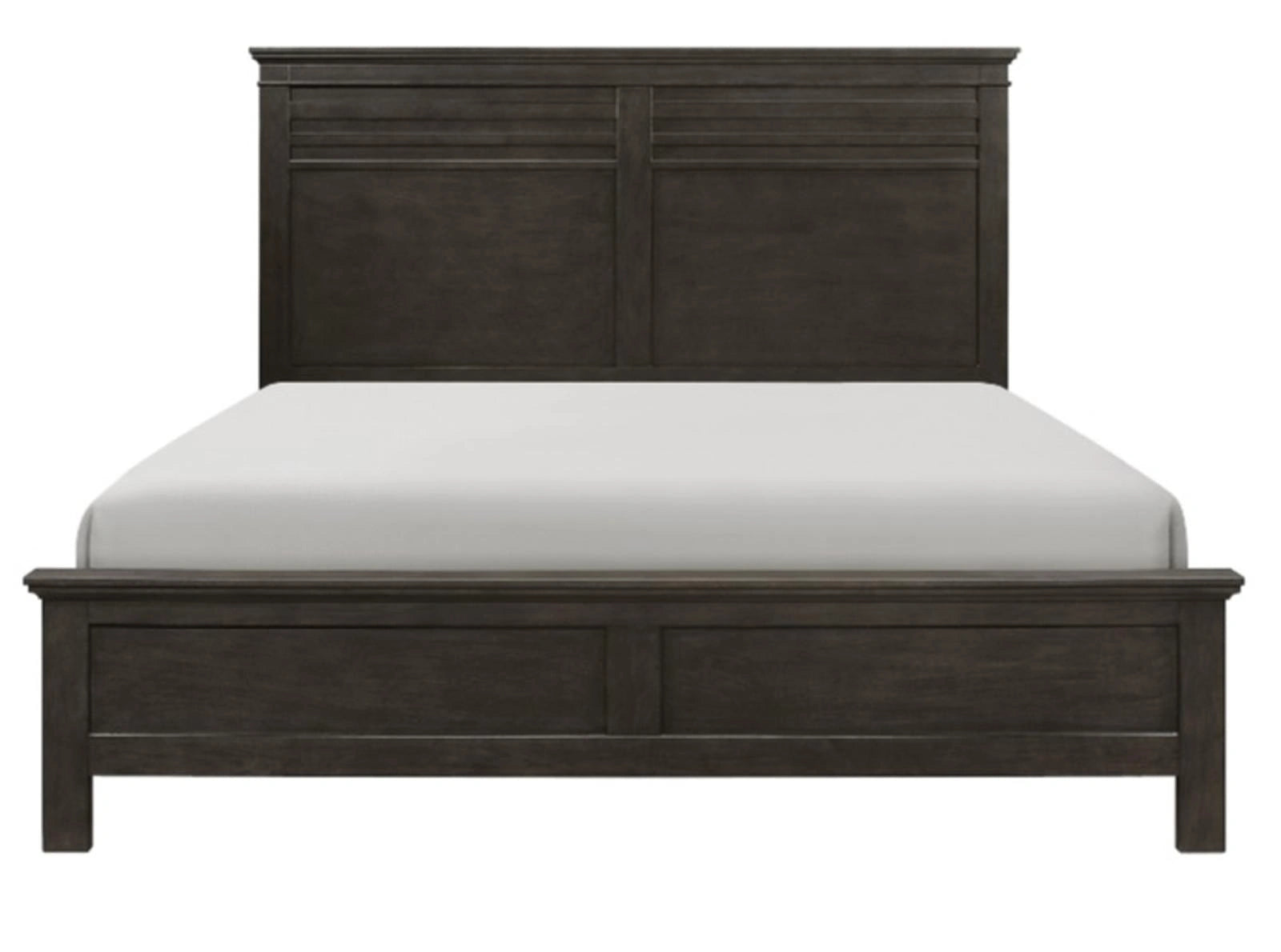 Blaire Farm King Panel Bed in Saddle Brown Wood 1675K-1EK*