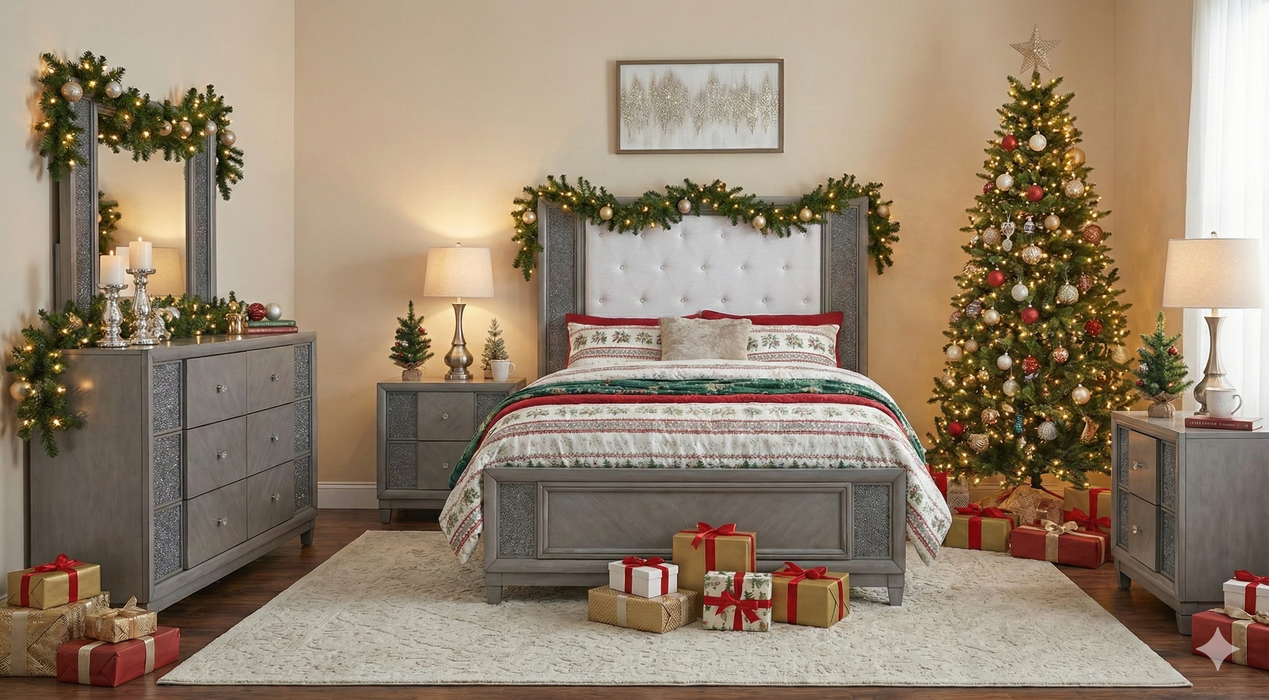 🎄 Combo Merry Christmas 🎄 Dormitorio  de 5 piezas