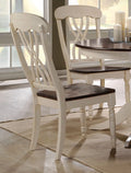 Acme Furniture Dylan Side Chair in Buttermilk and Oak (Set of 2) 70333