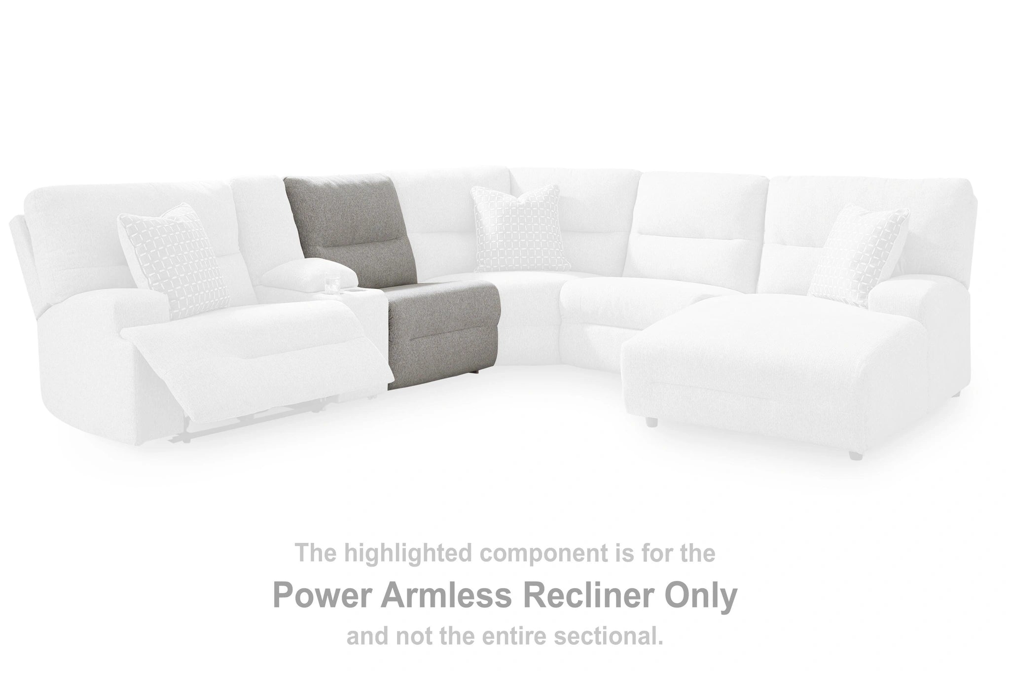 Acklen Place Power Reclining Sectional with Storage Console