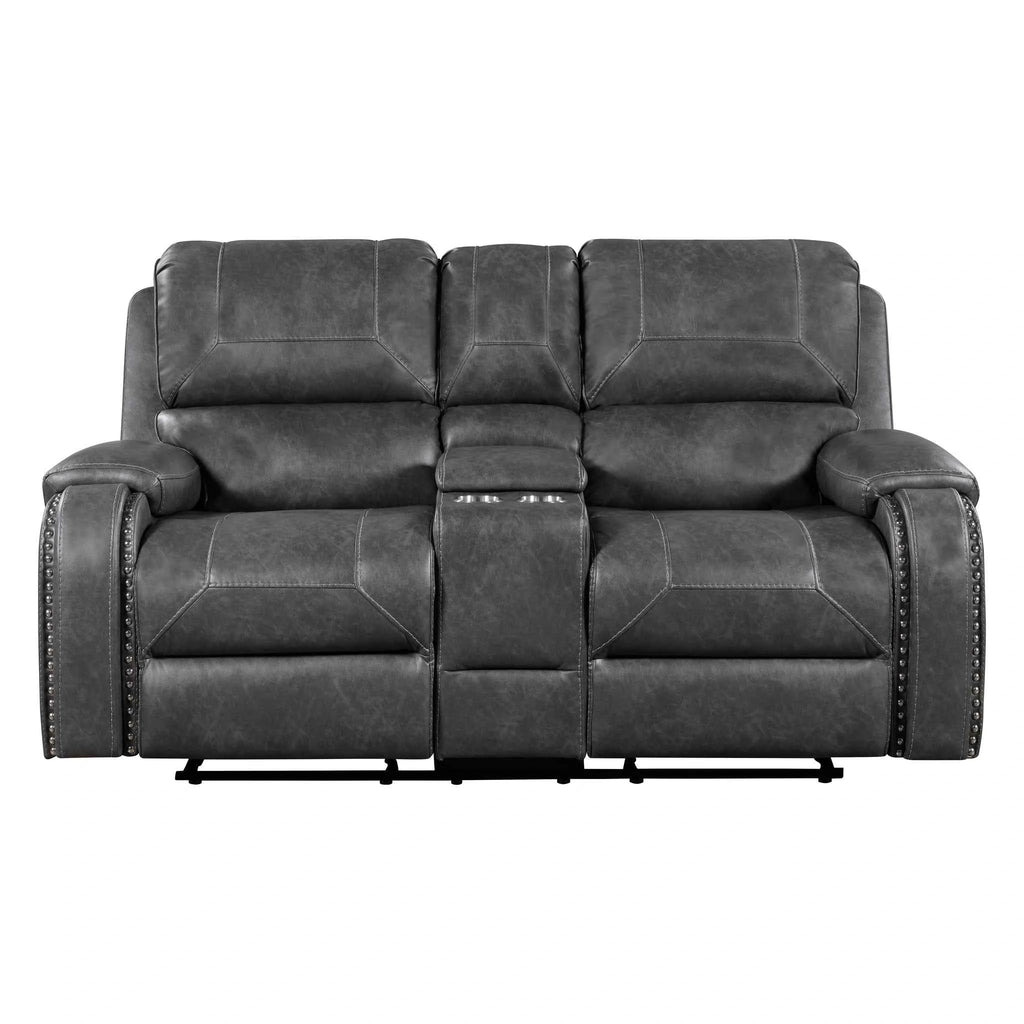 Newnan Double Glider Reclining Love Seat With Center Console