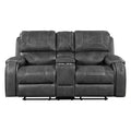Newnan Double Glider Reclining Love Seat With Center Console