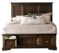 Eunice Full Platform Bed with Footboard Storage in Espresso 1844FDC-1*