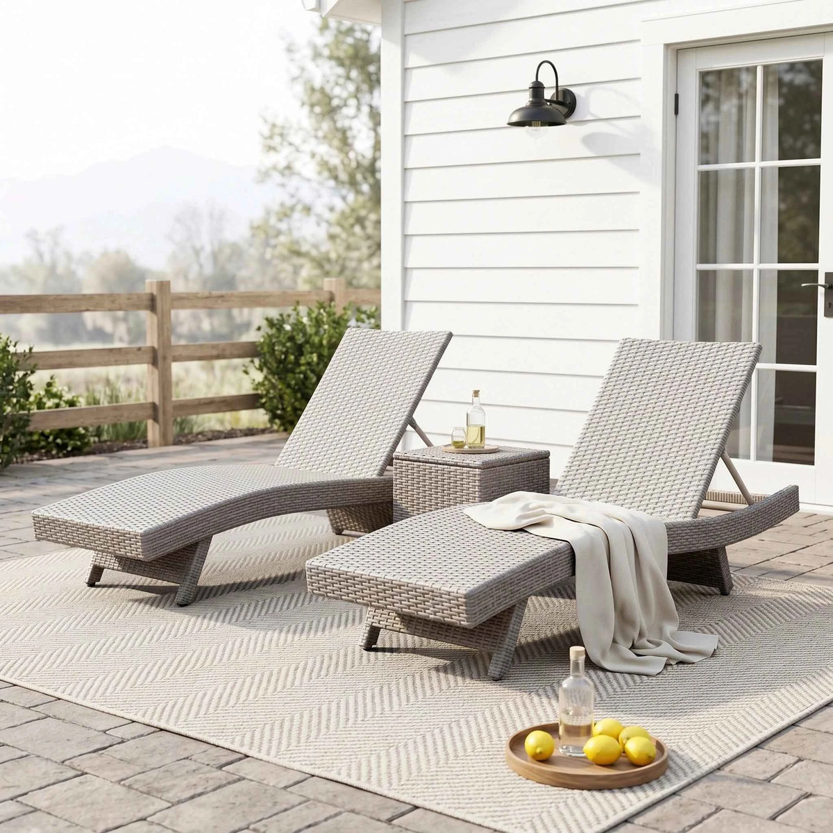 Serene Outdoor Chaise Lounger
