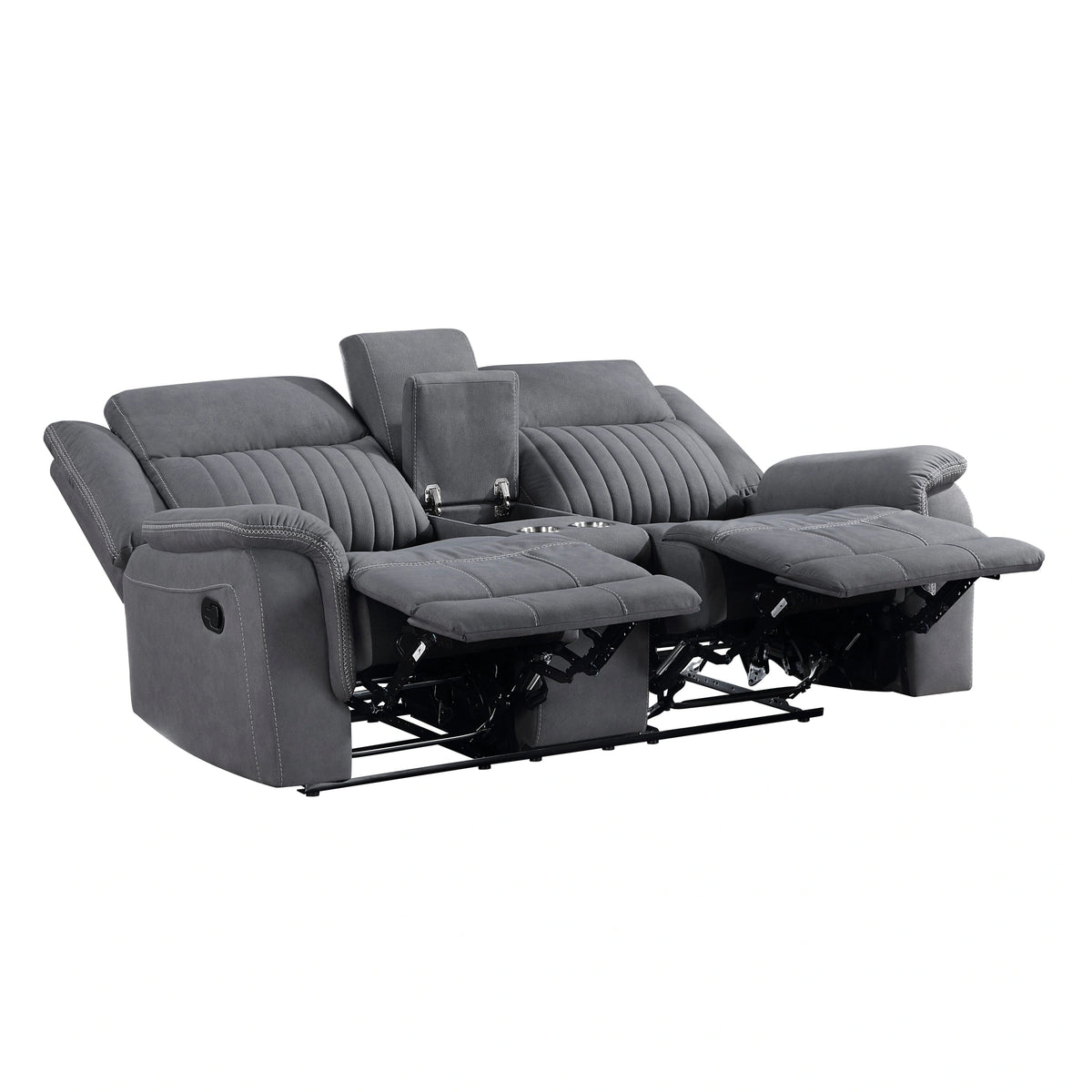 Dean Double Reclining Love Seat With Center Console